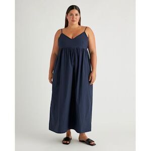 Quince Deep Blue Maxi Dress
